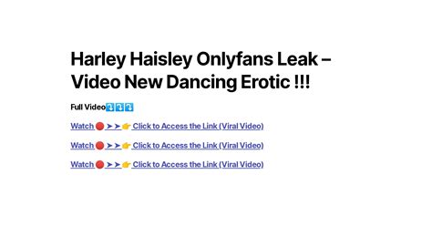 harley haisley naked|Harley Haisley (New)